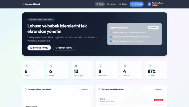 Lohusa ve Bebek İzlem Platformu